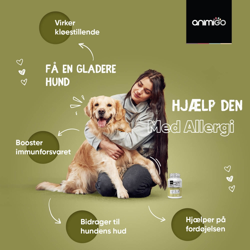 Fodertilskud til hund med allergi