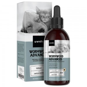Wormwood Advanced Liquid - Natural Intestinal Hygiene Support Supplement For Worms - 120 ml Liquid Drops