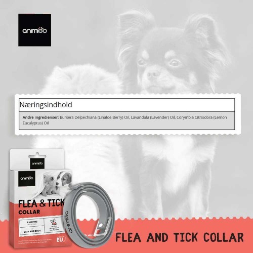 Køb Flåt- & Loppehalsbånd til hunde og | Middel mod lopper og flåter | Animigo