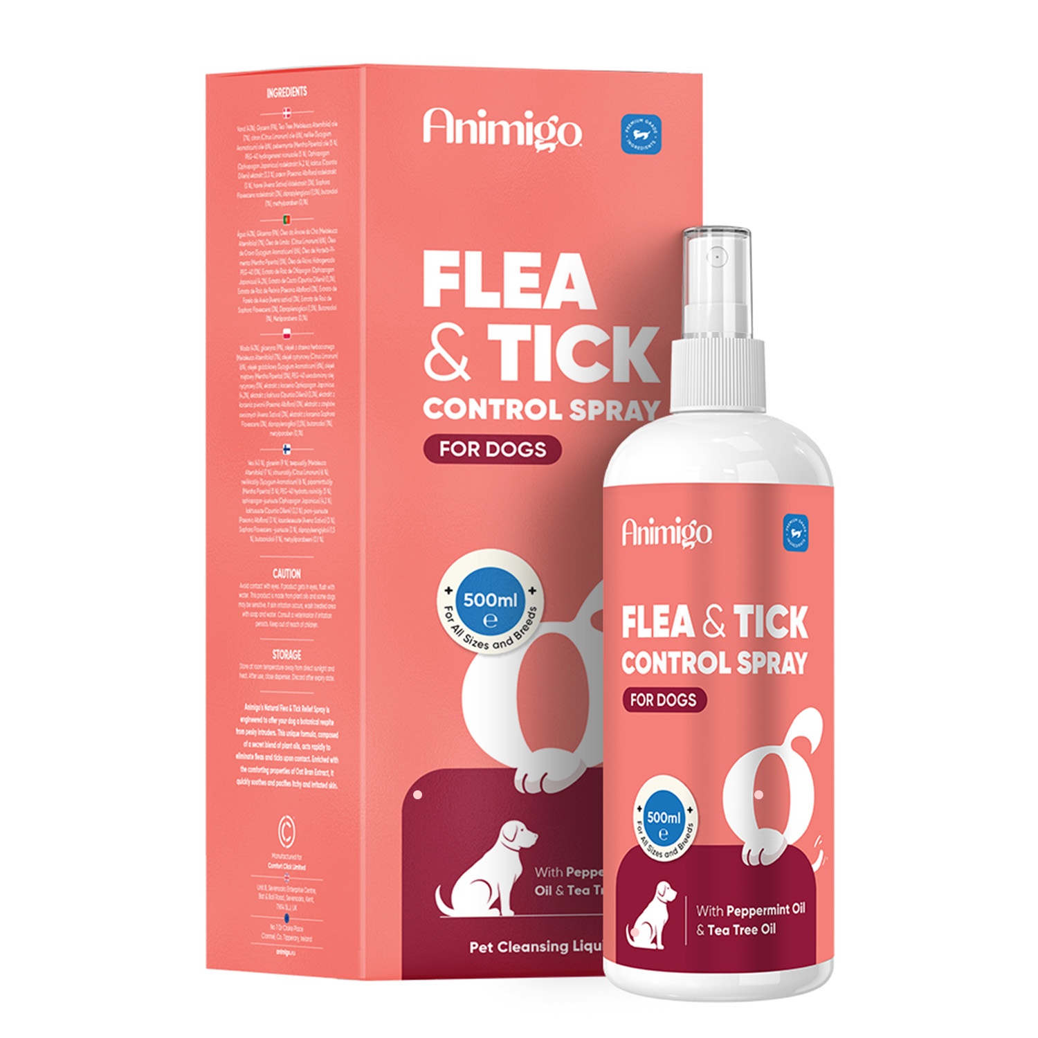 Loppe- og flåtkontrol 500 ml spray