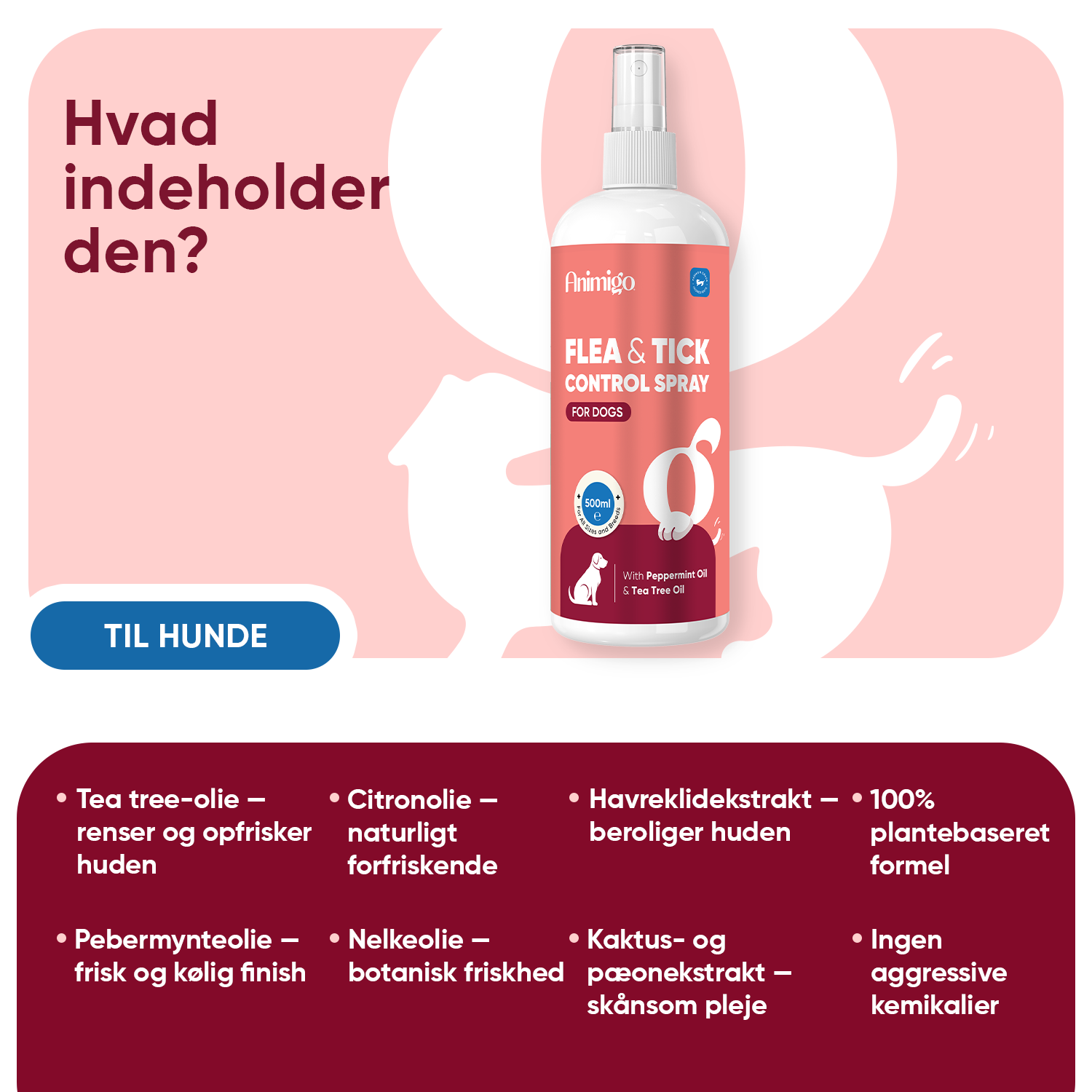 Loppe- og flåtkontrol 500 ml spray