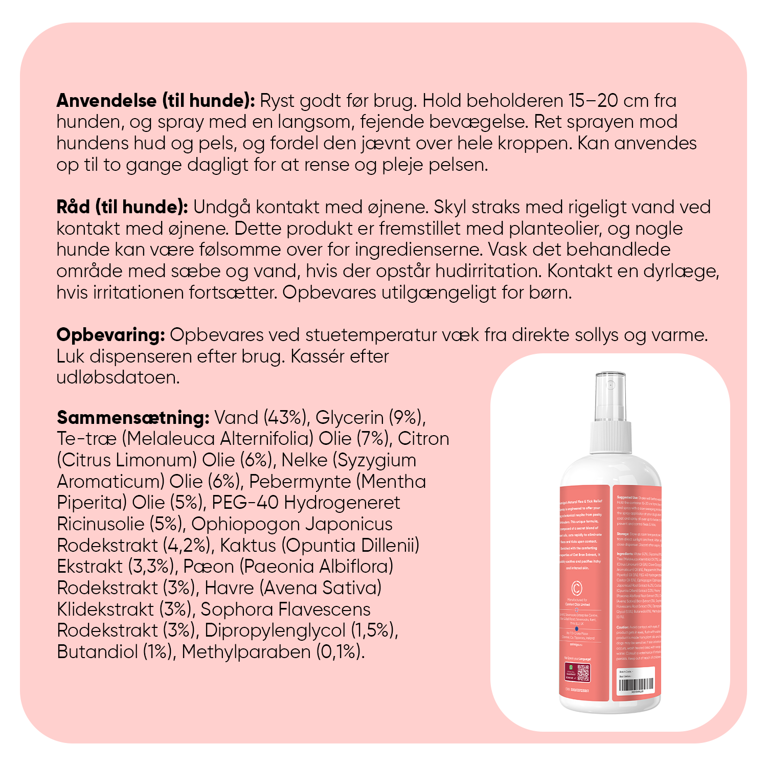 Loppe- og flåtkontrol 500 ml spray