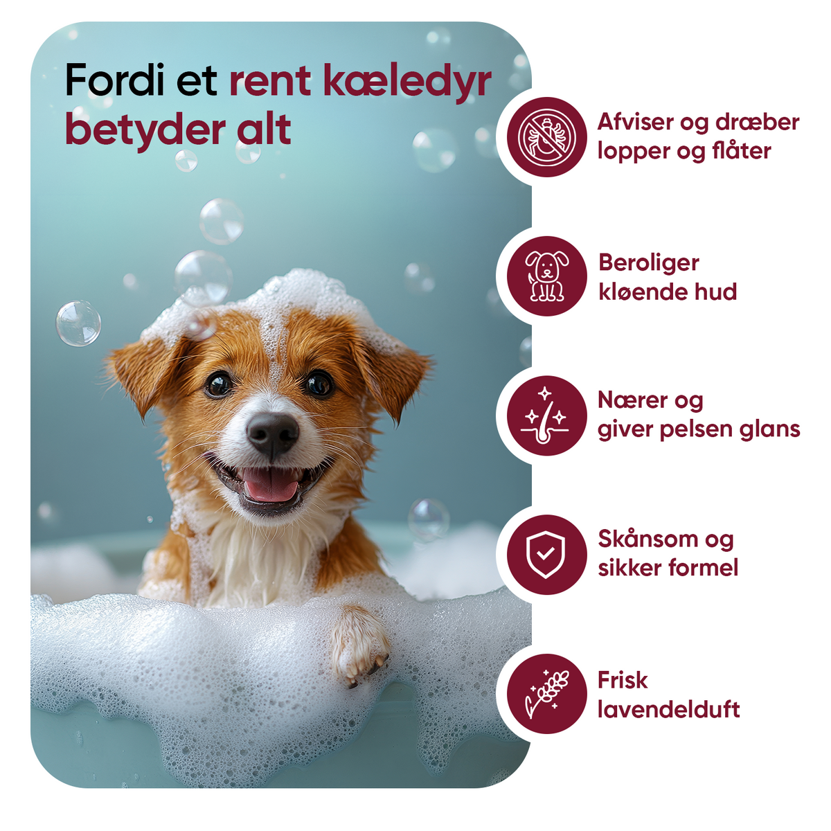 Loppe- & Flåtshampoo til Hunde 500ml