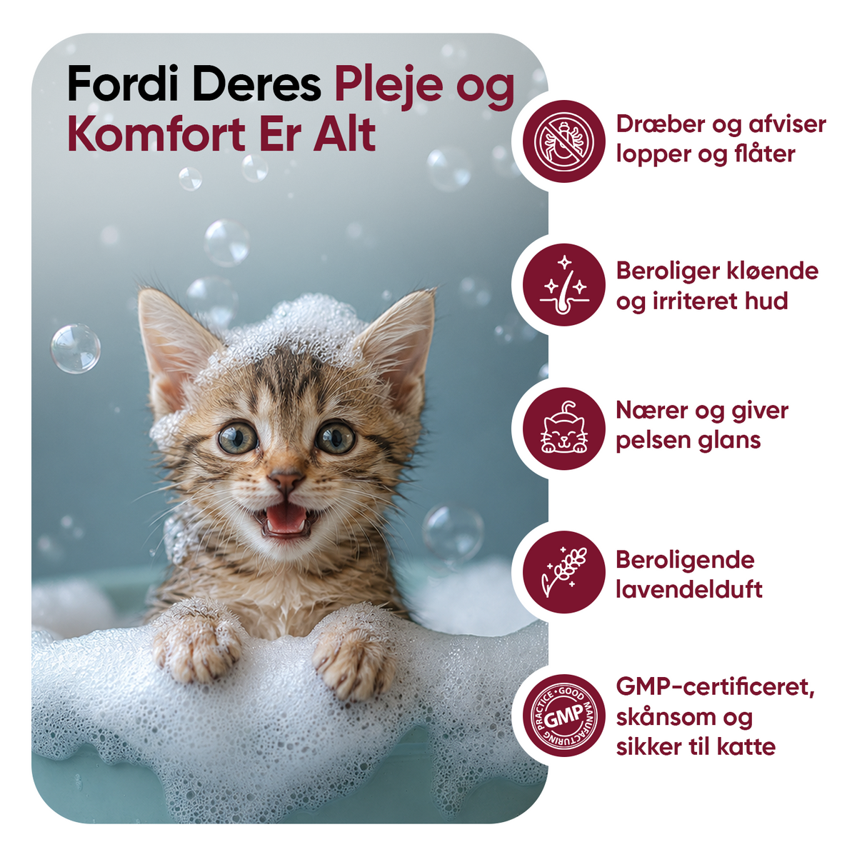 Loppe- & Flåt shampoo til Katte 500 ml