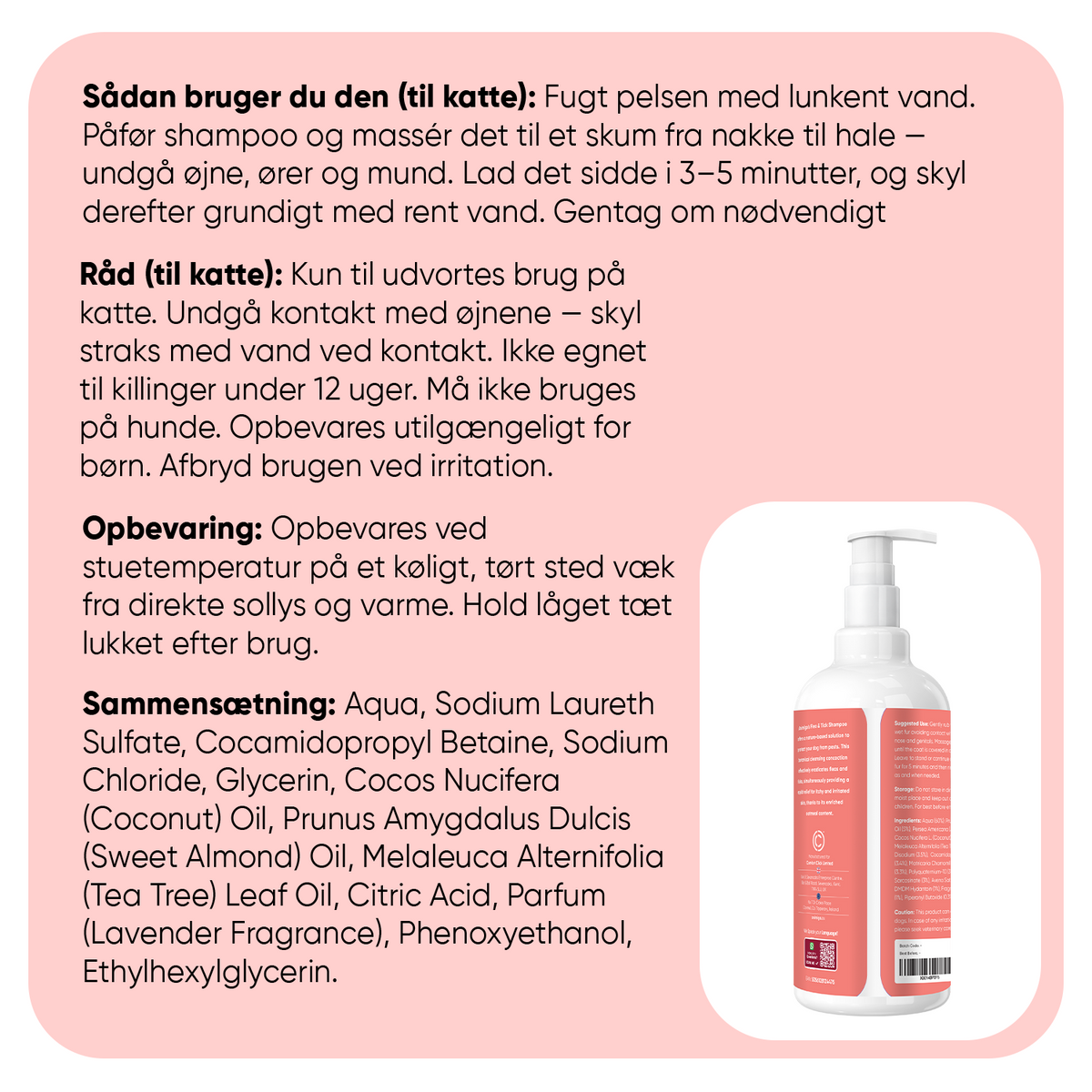 Loppe- & Flåt shampoo til Katte 500 ml