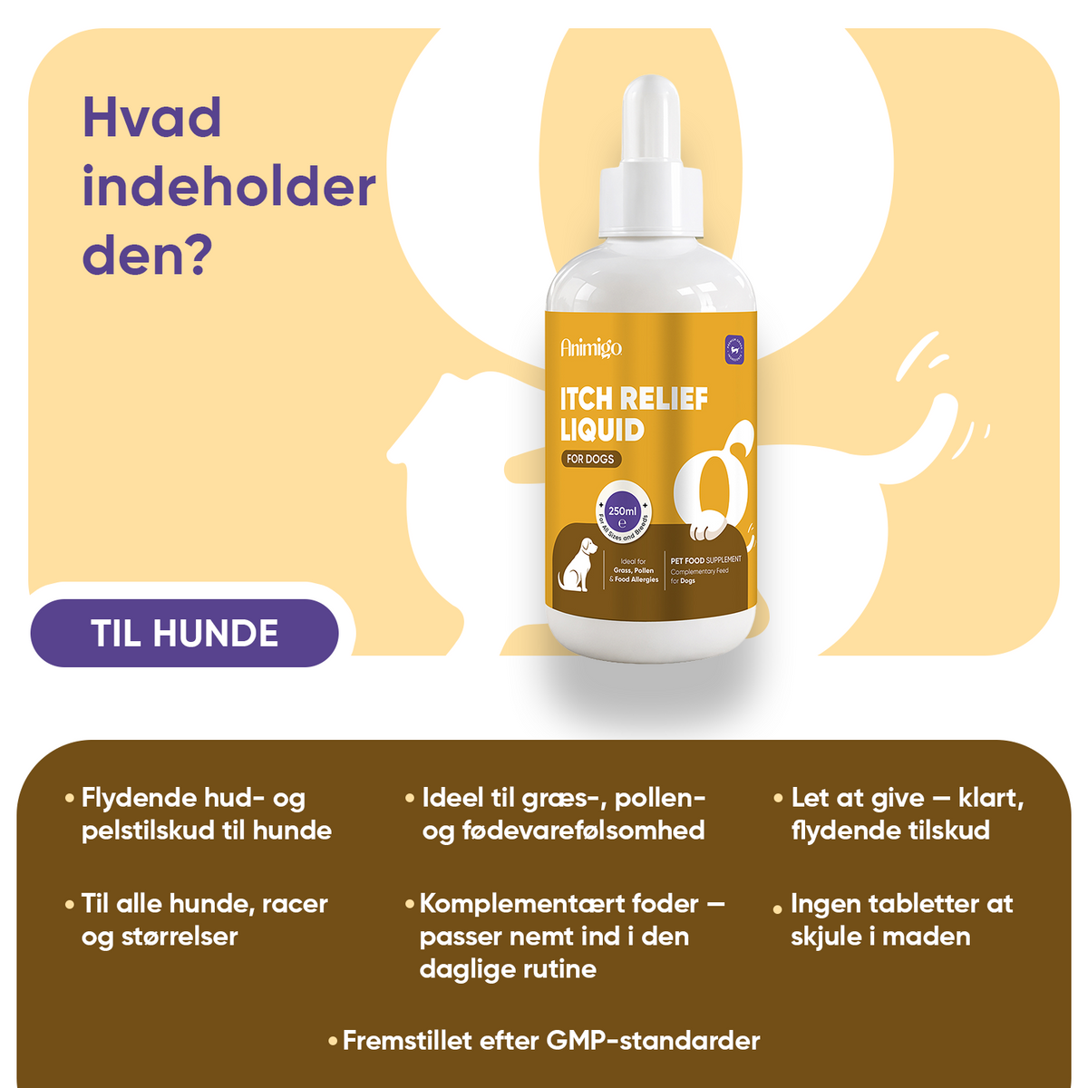 Kløelindring til hunde 250 ml væske