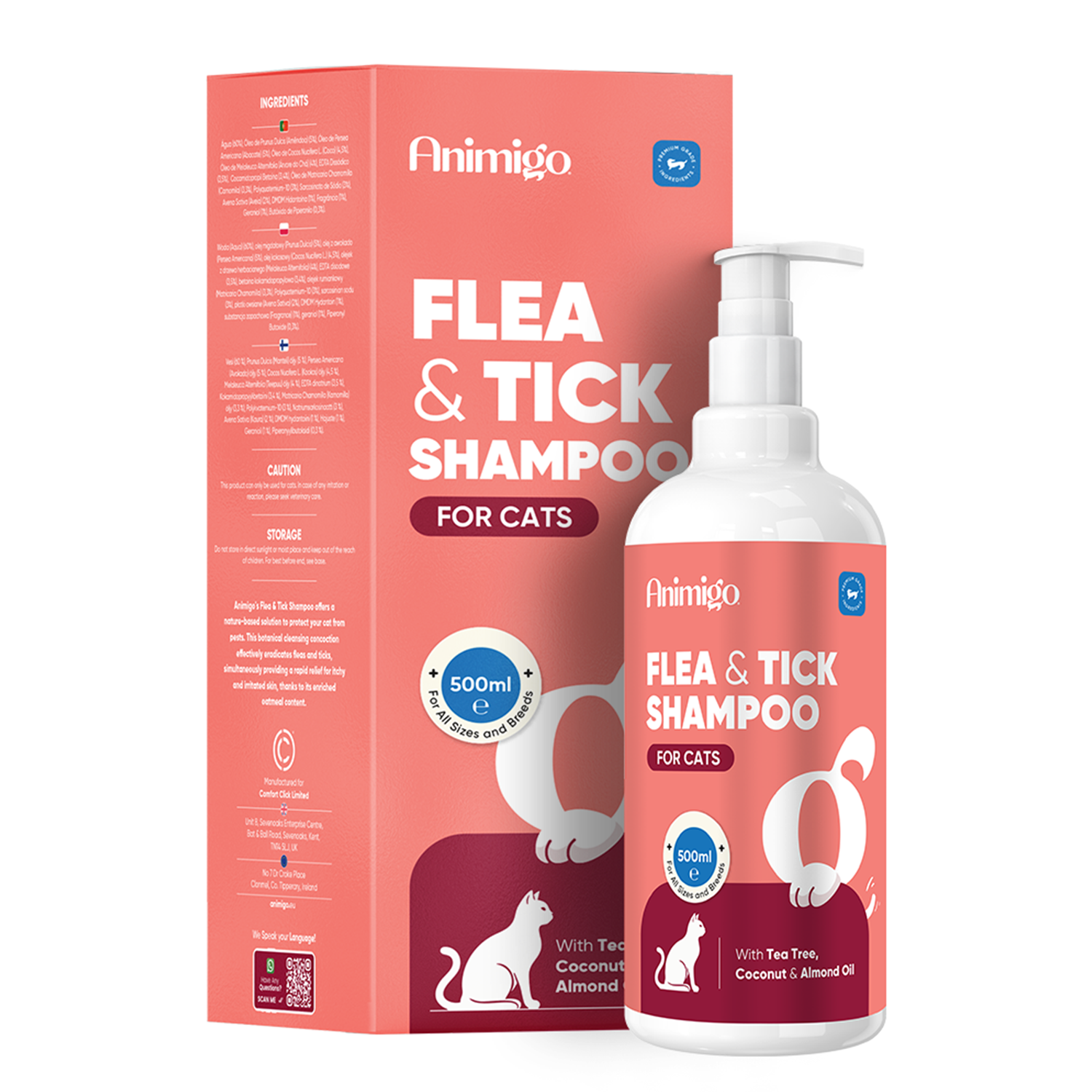 Loppe- & Flåt shampoo til Katte 500 ml