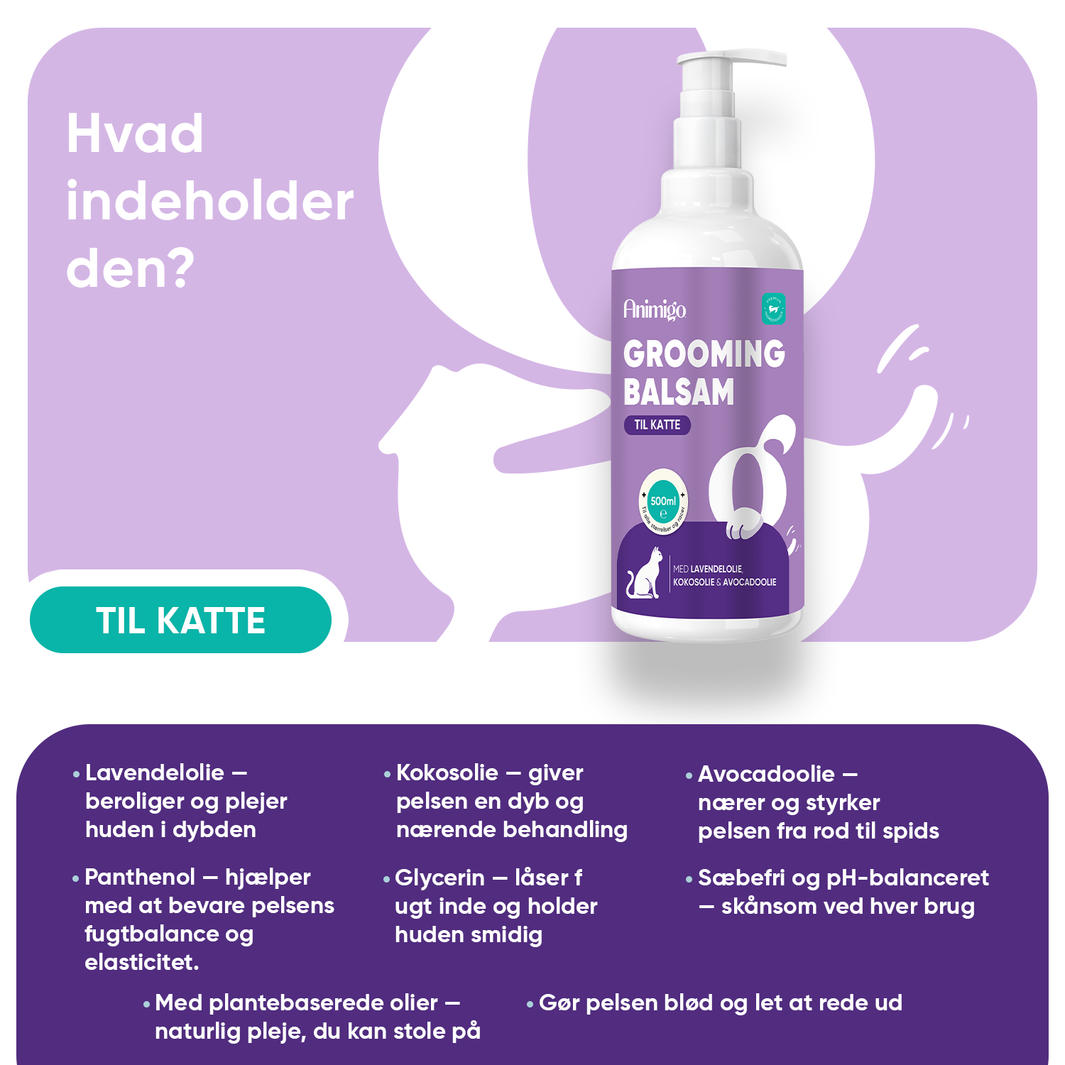 Plejebalsam til Katte 500ml