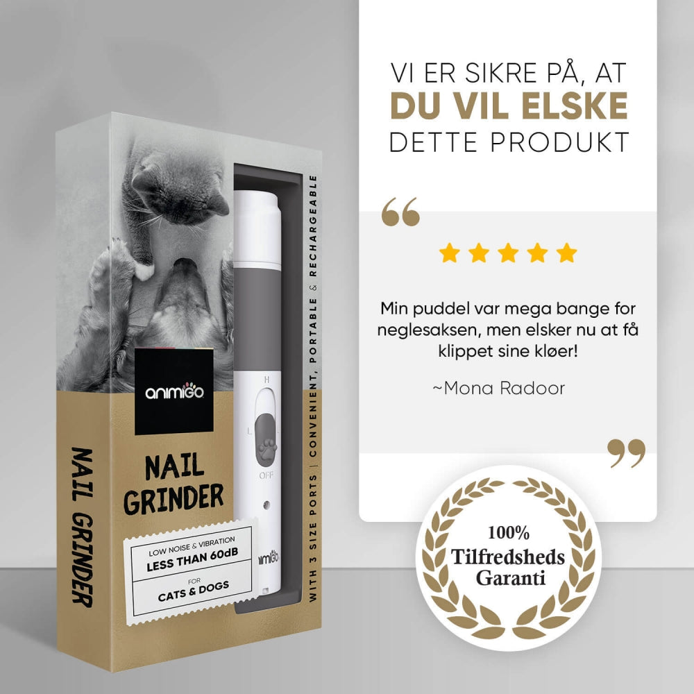 Kat- og hunde-negleklipper med 100% tilfredshedsgaranti